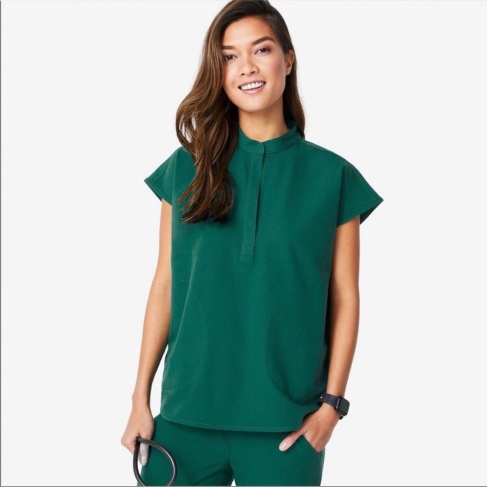 Figs Rafaela Oversized Scrub Top Ltd. Edition Hunter Green